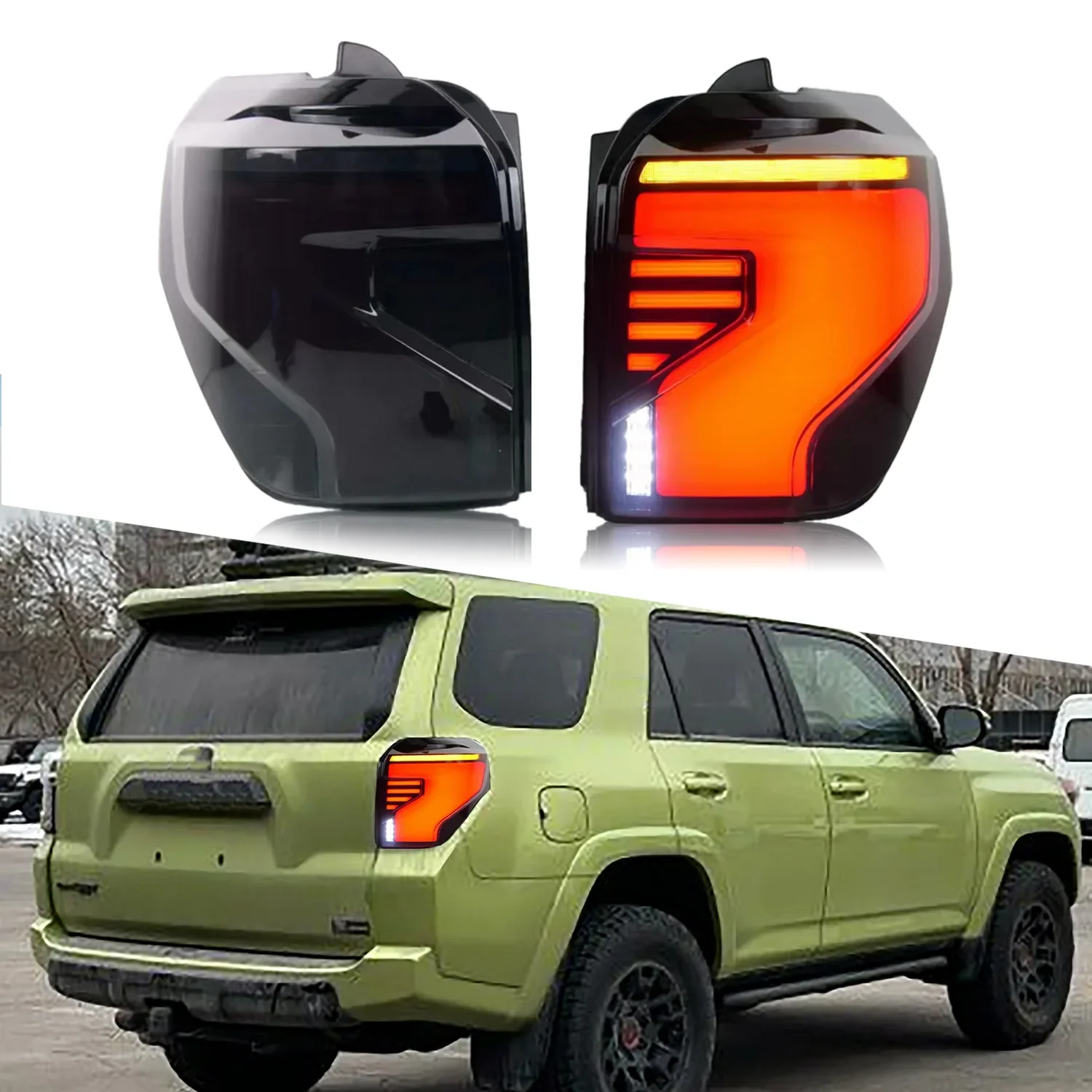 LED taillights For Toyota 4-runner 4runner 2013-2022 Year Plug and play Automobile Modified Car LED Rear Tail Lamps Assembly