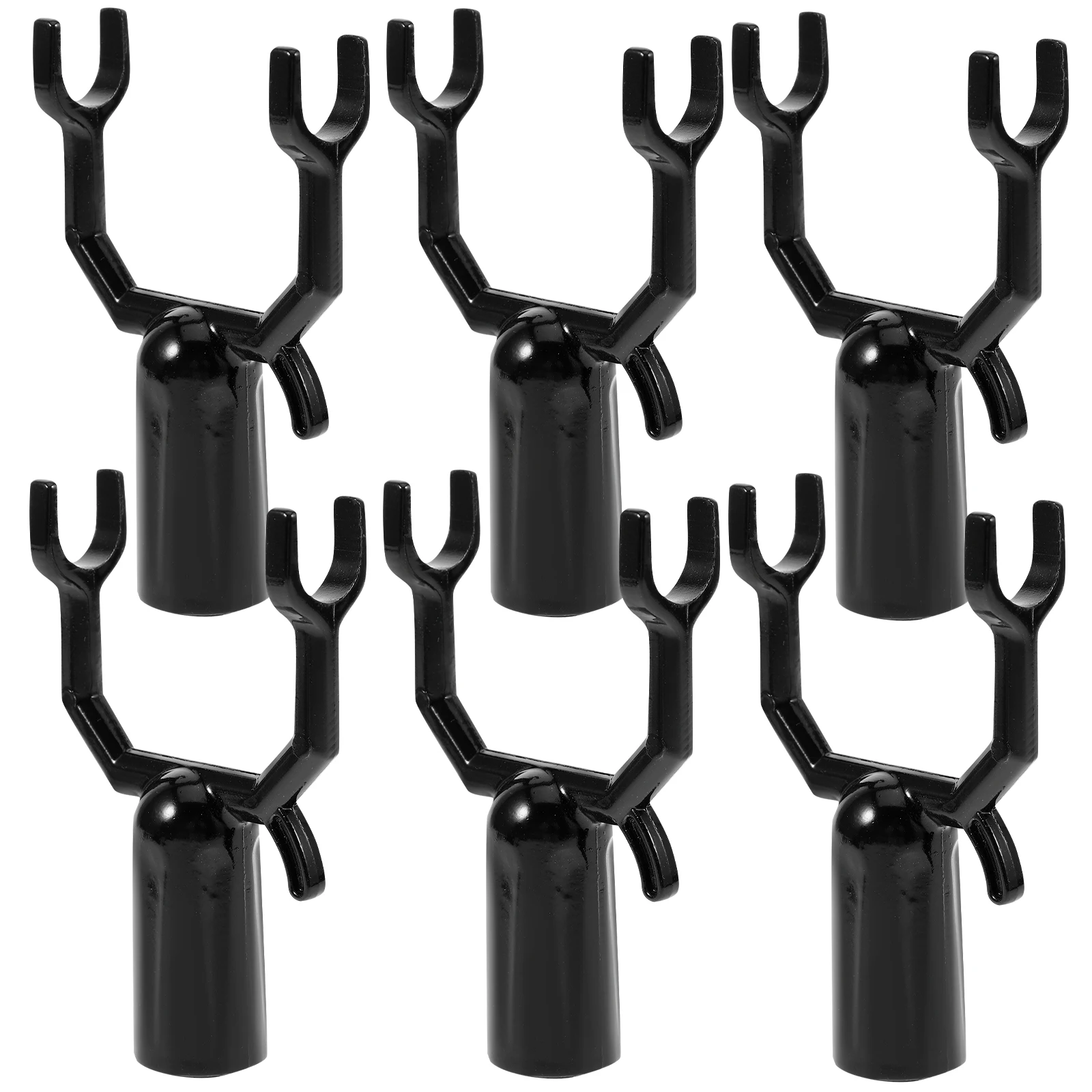 

6 Packs Black Tree Branch Supports Heavy Duty Fruit Plant Stabilizer Garden Accessory Reusable Fork Rack Vineyards Ornamental