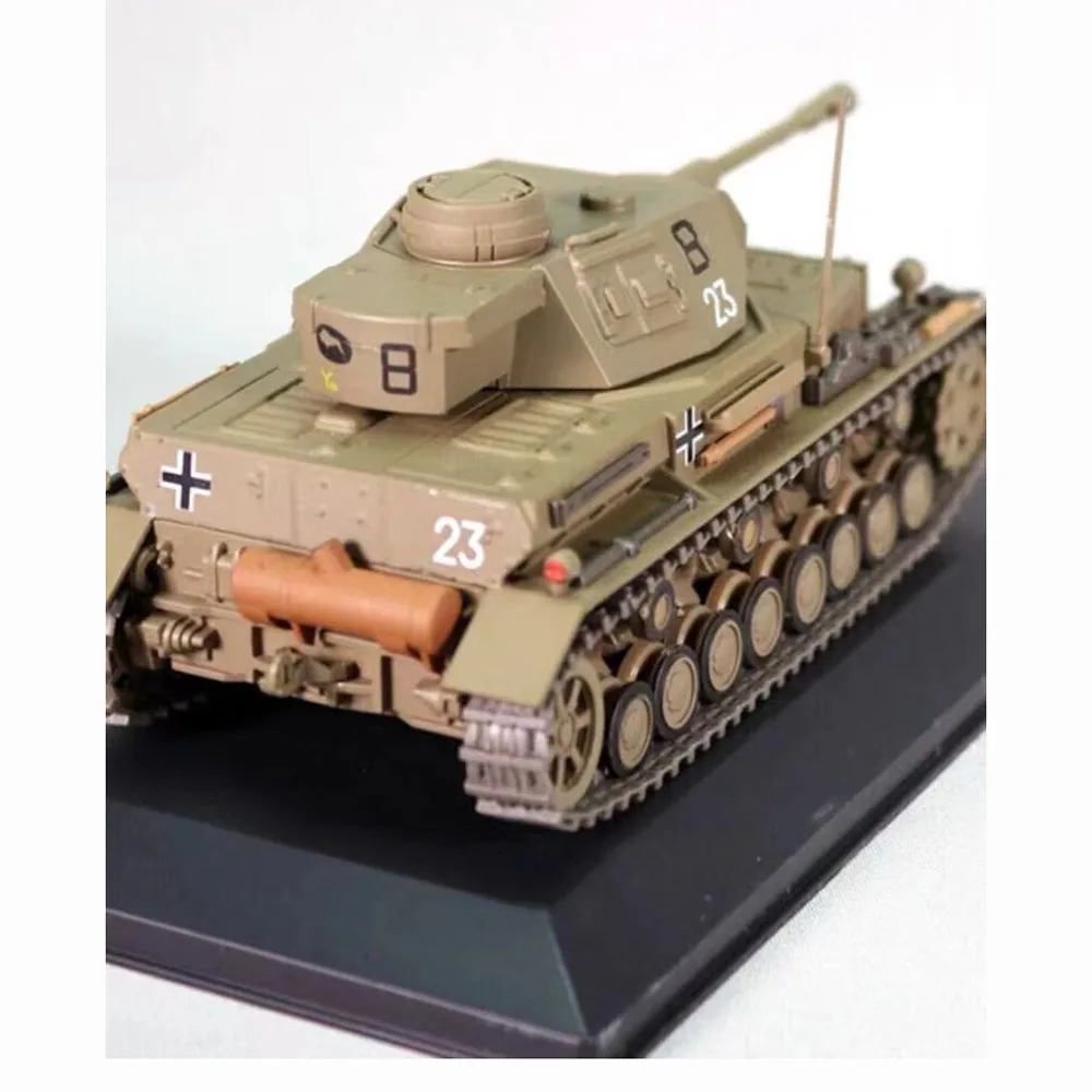 1/43 Scale military alloy finished products World War II German tanks IV Medium Model Tank Military Gift Collection Gift Display