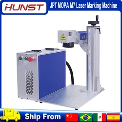 Huntt Fiber Laser Marking Machine JPT MOPA M7 20W/30W/60W/100W Jewelry Metal Laser Cutting and Engraving Machine