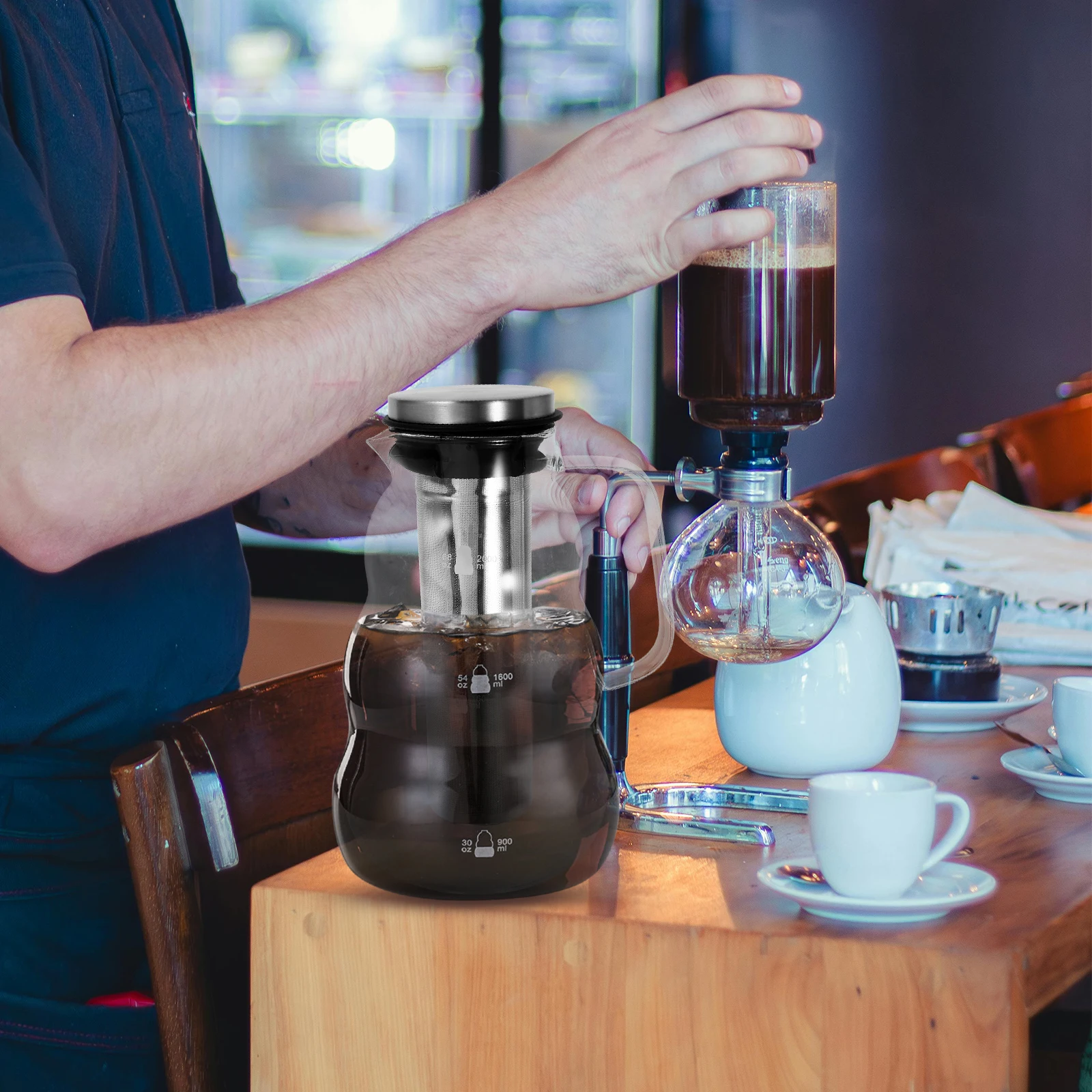 

Стеклянный кувшин для холодной воды большой емкости для дома, кухни, ресторана, развлекательный кувшин для холодной воды, кувшины для напитков