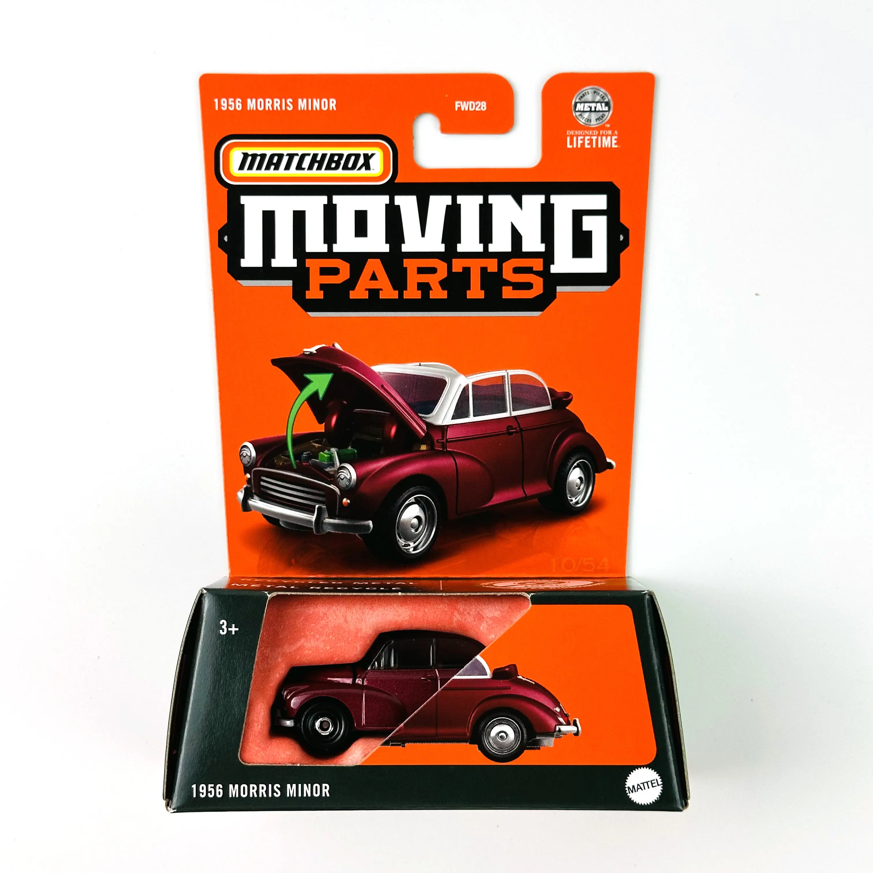 Muslimatbox 1:64 1956 MORRIS MINOR diecast modello di auto in lega