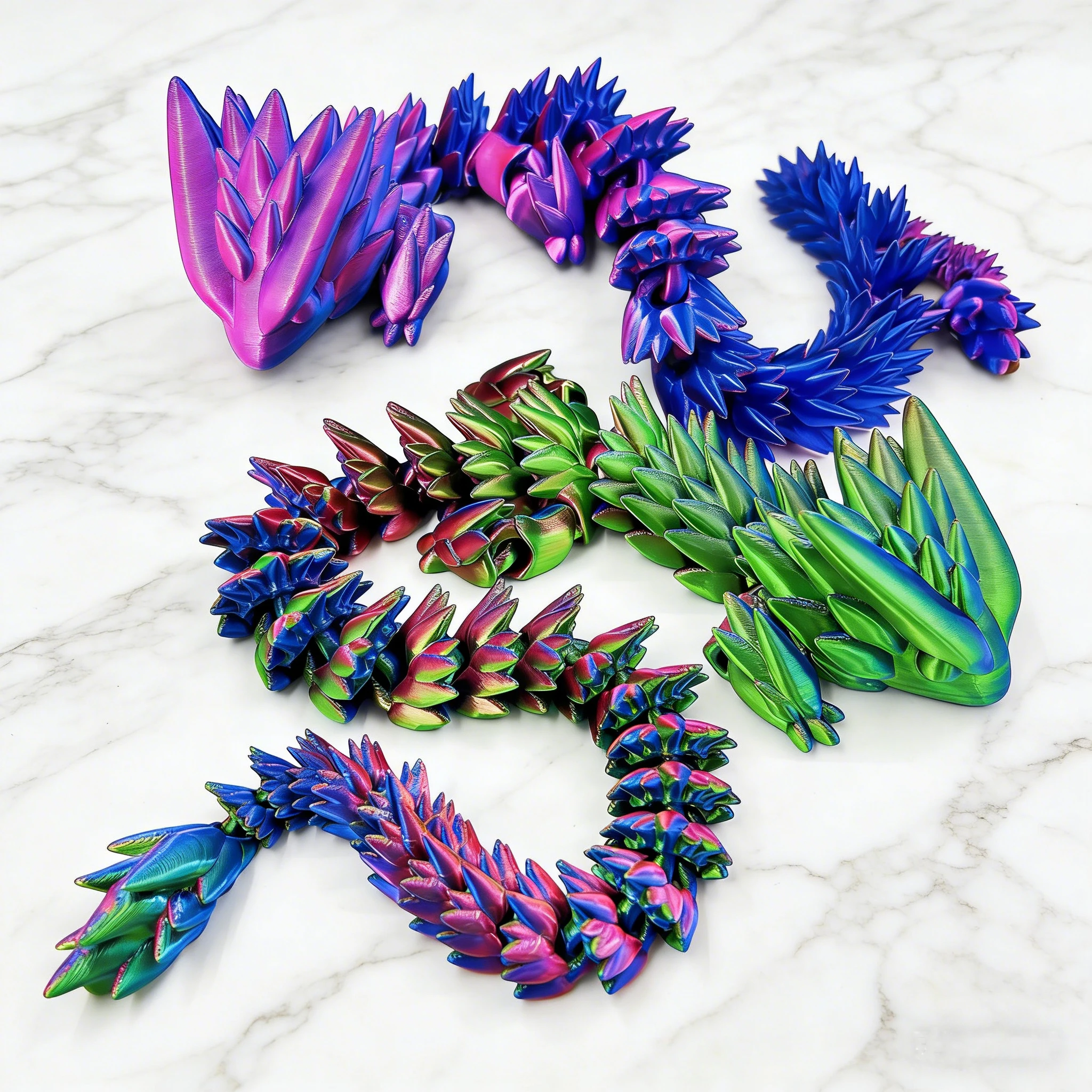 

3D printed 53cm Dragon Emperor model statue, ideal Christmas gift, office and room desktop home decoration statue