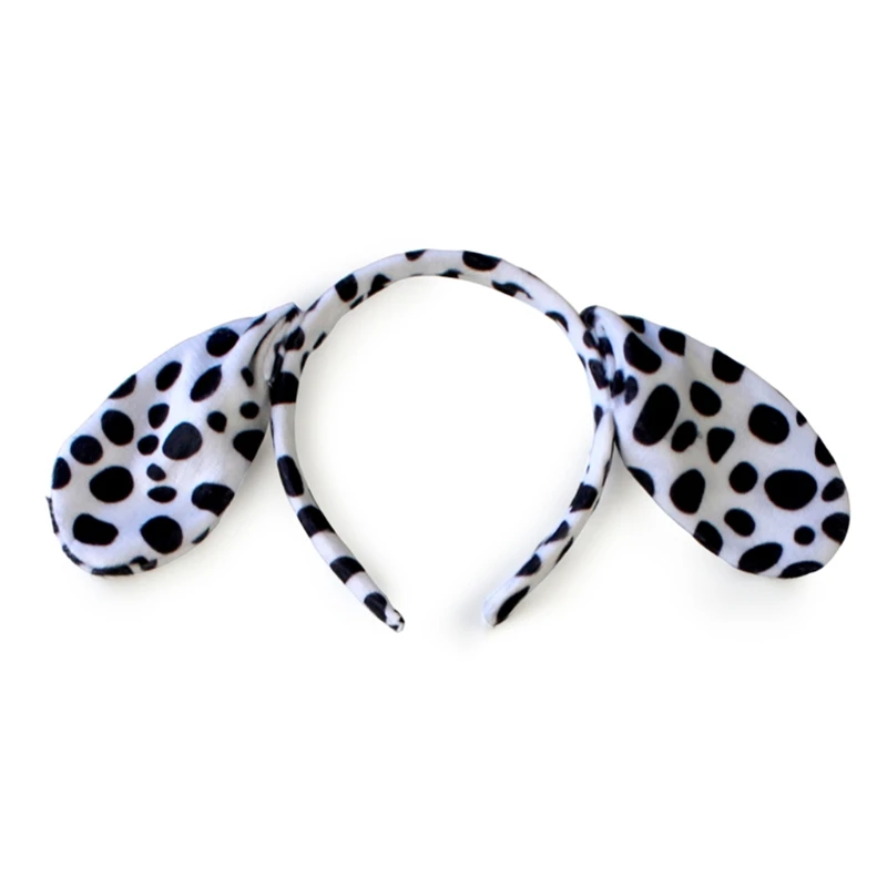 

Animals Cosplay Costume Sets Kids Adult Large Dalmatian Spotty Dog Ears Hea