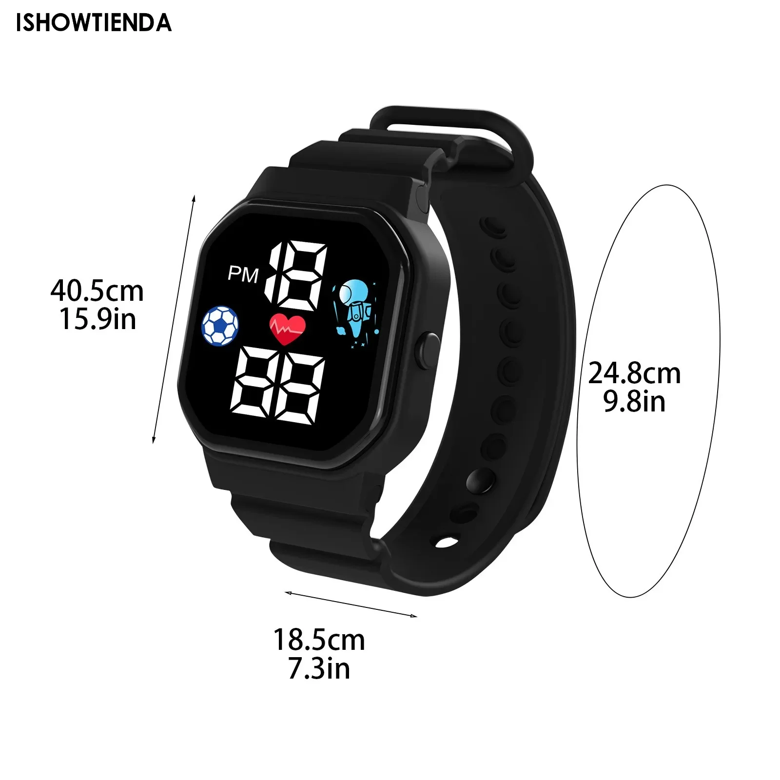 Crianças Digital LED Sports Watch, relógios eletrônicos, relógio de pulso para crianças, meninos, meninas, criança, novo