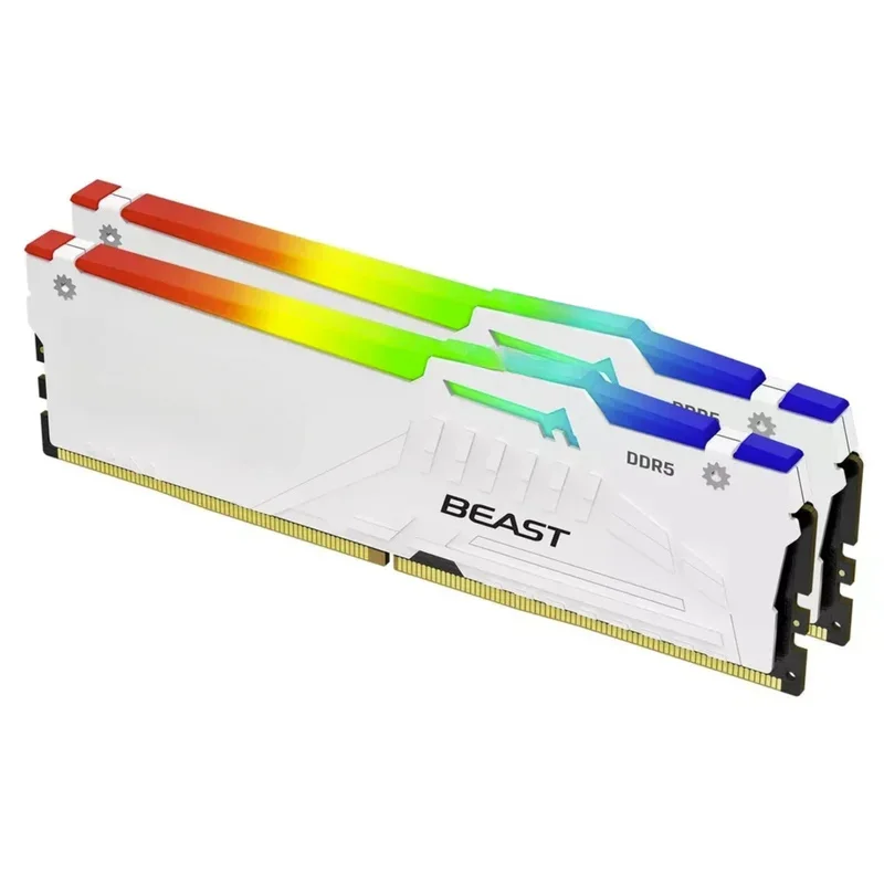 Kingston FURY White RGB 32G(2x16GB) 64GB (2x32GB) 6000Mhz DDR5 CL30 Desktop Memory AMD Expo KF560C30BWEAK2-64