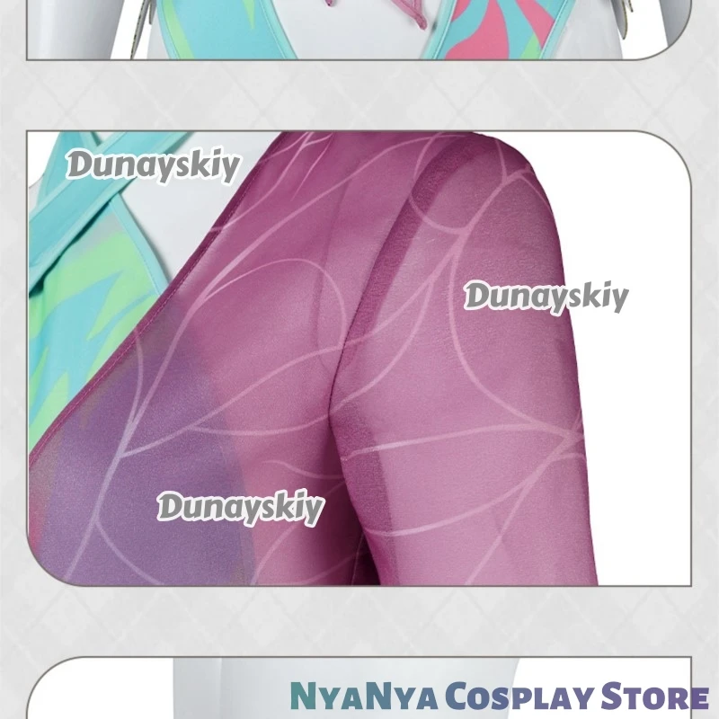 Psylocke Azure Wings Swimsuit Cosplay 코스튬 Anime Game Character Swimwear Set For Comic Events Halloween Role