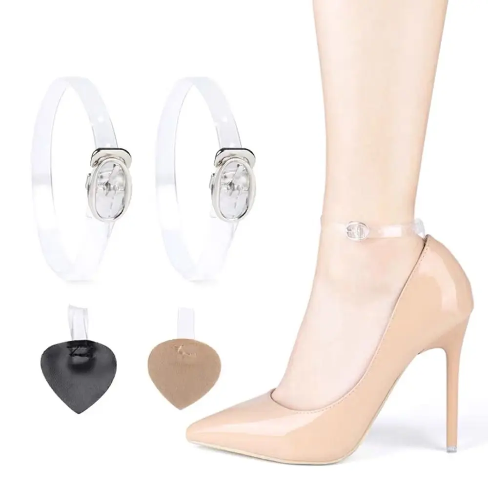 Fashion Anti-skid Ankle Shoe Belt Bundle Laces Metal Tip Adjustable Shoe Belt Tie Straps Band High Heels Shoes Women