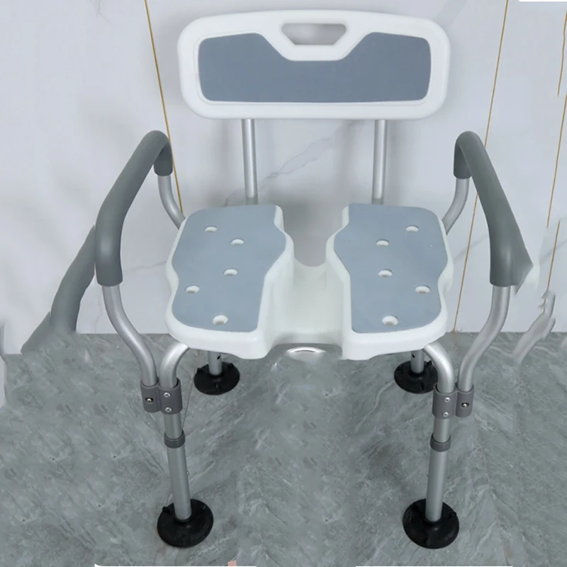 Silla de baño antideslizante, sillas para personas mayores, dispositivos de asistencia, ducha, sillas para personas mayores, esponja adicional, muebles Duschstuhl Mit Ruckenlehne