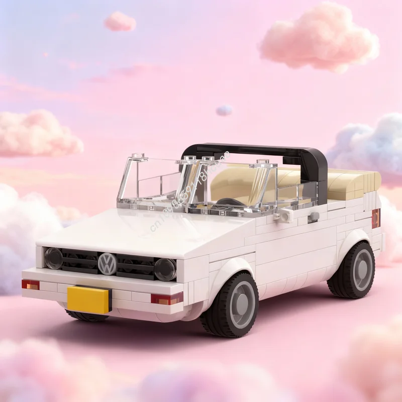 

Набор строительных блоков MOC «Гольф-кабриолет, белая версия» (380 деталей), модель «Городские чемпионы», архитектурная игрушка, рождественский подарок для детей