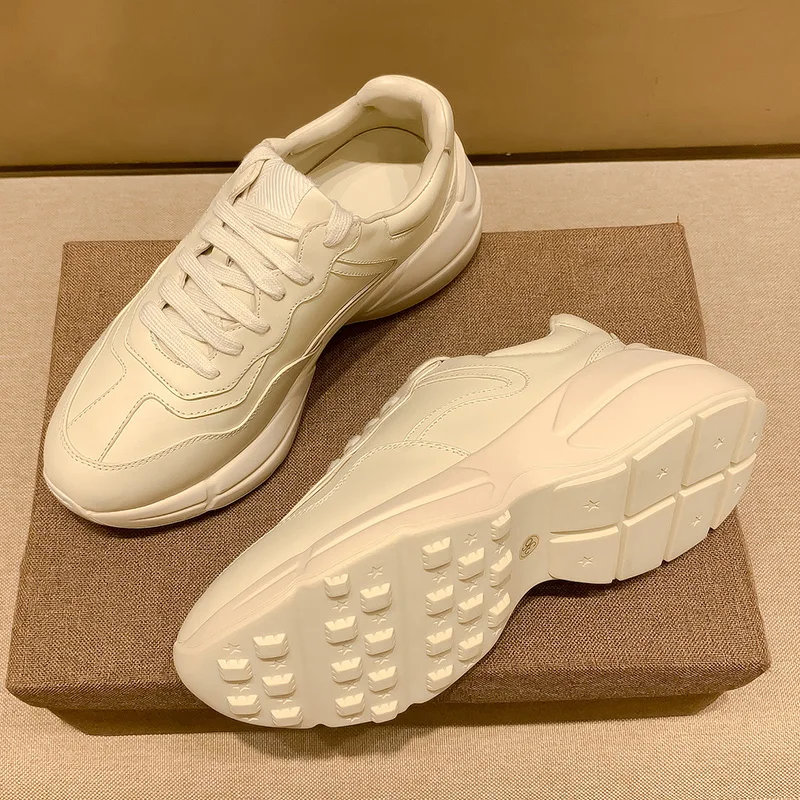 

2024 New Ultra Slimming Dad oes Men Women Trendy Ins Versatile Thi Bot Heightening Sports oes Breathable Lace up rou...