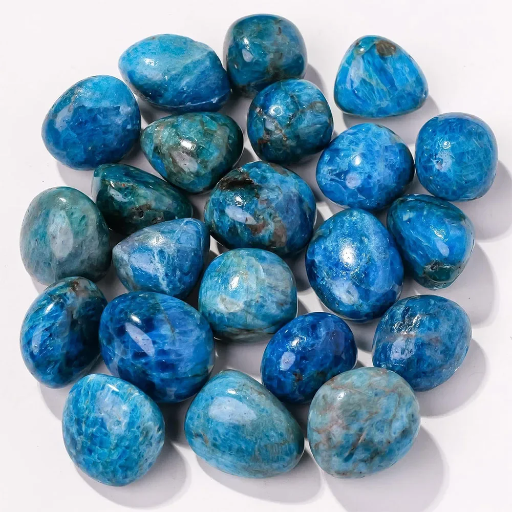 Natural Blue Apatite Quartz Crystals And Healing Tumbled Stones Bulk Gravel Mineral Specimen Gemstones Home Aquarium Tank Decor