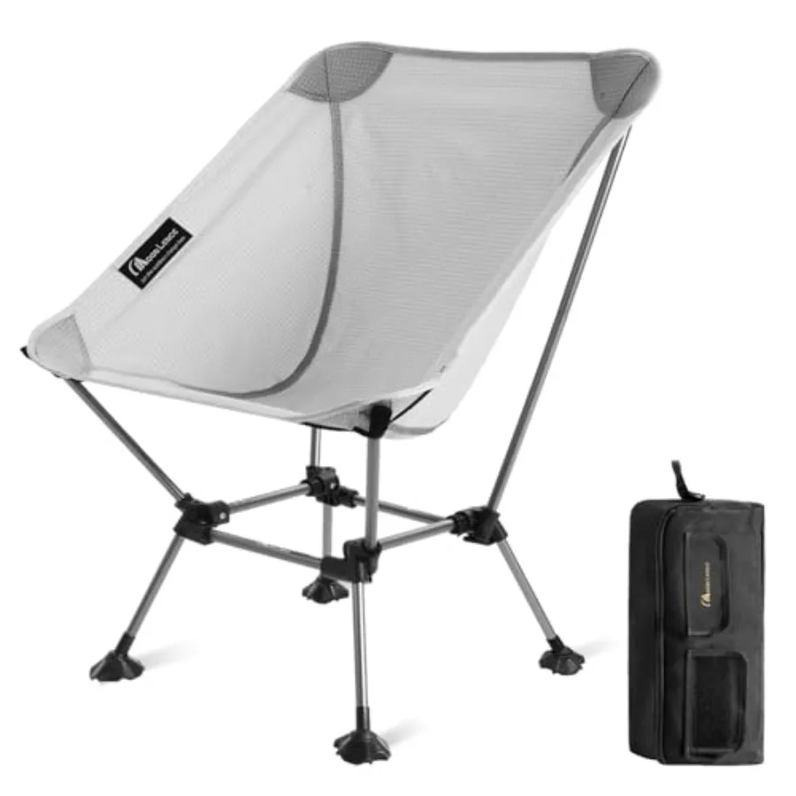 

Camping Chair Plus, Upgraded Comfort and Size, Still Compact and Lightweight, Folding Portable Chair for Backpacking and Hiking