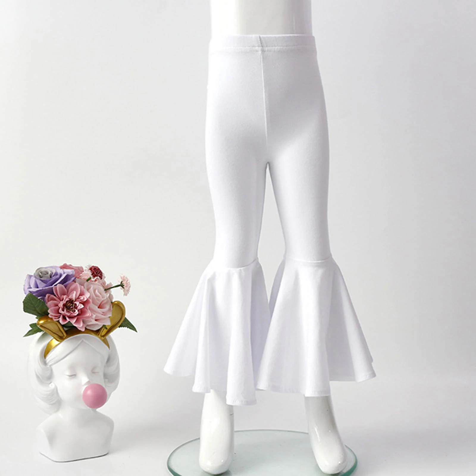 

Baby Girl Pants 3-6 Months Baby Girls Flare Pants Toddler Solid Ribbed Ruffle Bell Bottoms Pants Trousers Ski Pants Girls 8