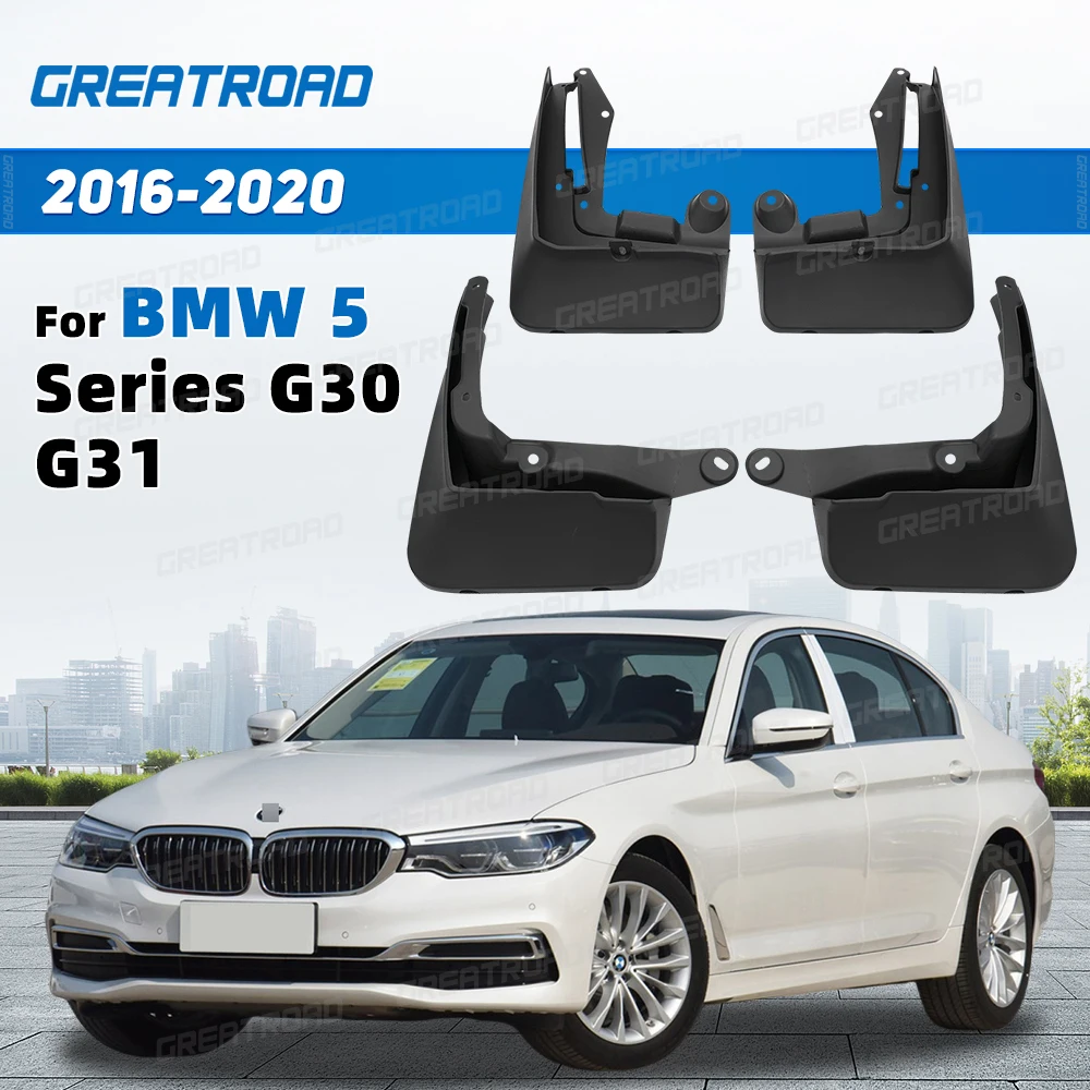 

Набор брызговиков из 4 шт. для BMW 5 серии G30 G31 2016-2020 2017 2018 2019, брызговики, защита крыльев, простая установка, автоаксессуары