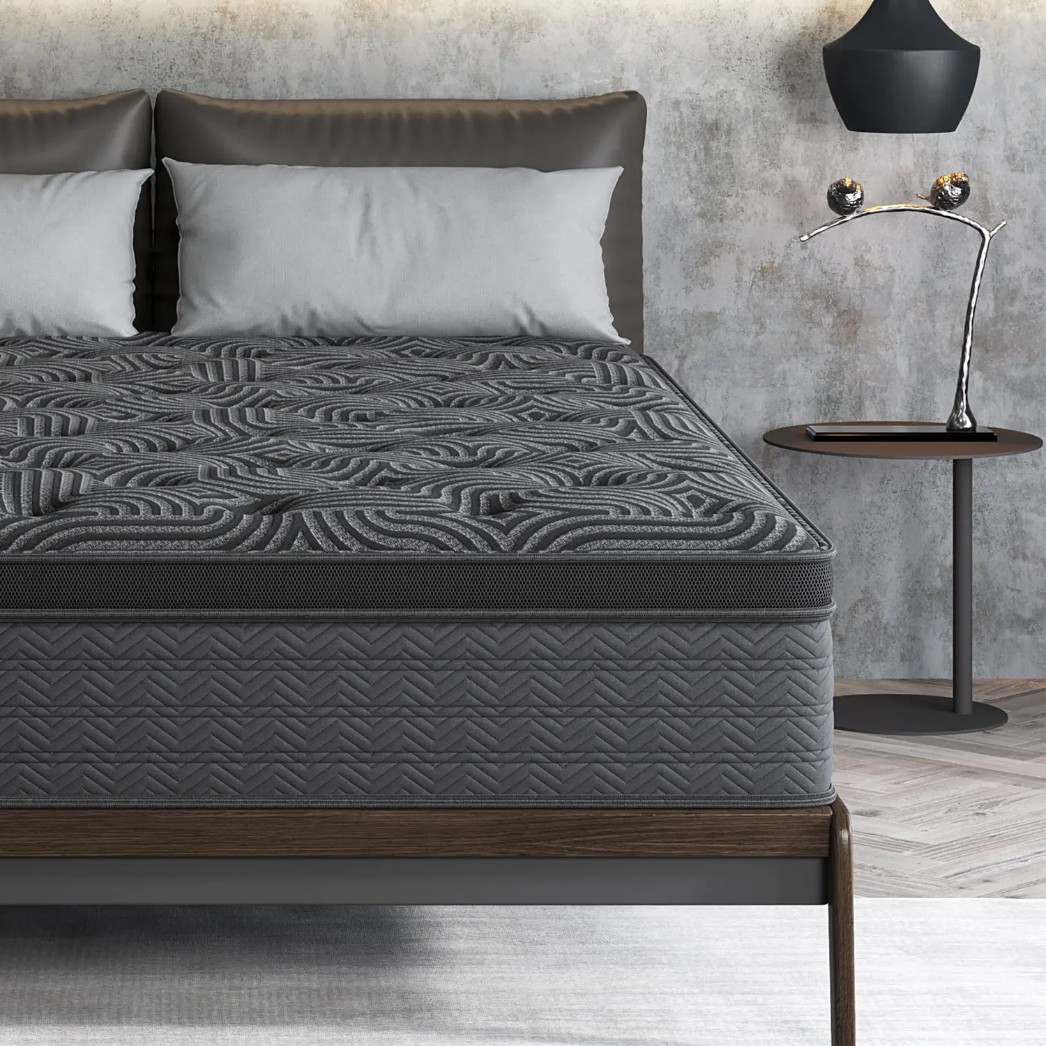 مرتبة Twin Full Queen King مقاس 12 بوصة من إسفنج الذاكرة، زنبرك هجين، صلابة متوسطة، دعم قطني لغرف المنزل والفنادق،