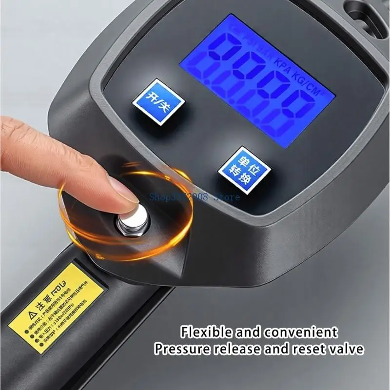  Bright Backlit Oil Filled Tire Pressure Gauges Easy To Operate Suitable For Night