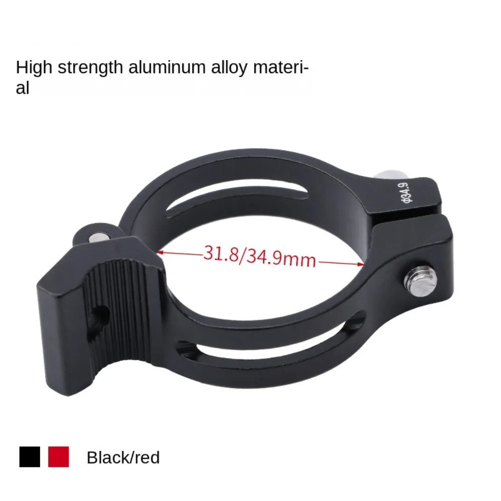 34.9mm 31.8mm Bicycle Front Derailleur Clamp Durable Aluminum Alloy Red Black Adapter Braze-on Convertor