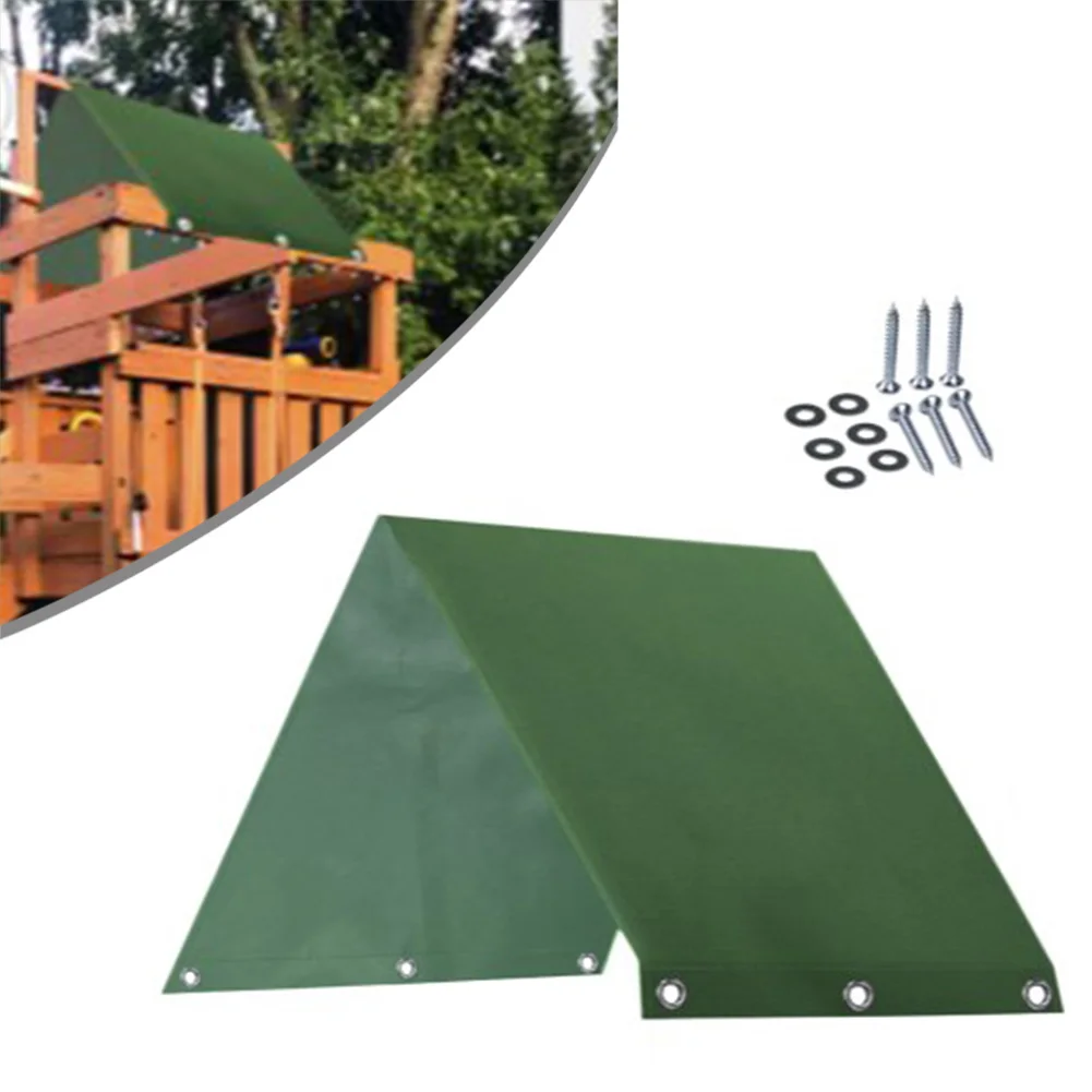 Dust Resistant Swing Shade Dust Resistant Tarp 43*90 Inches 228*109 Cm Playground Roof Canopy 600D Oxford Fabric