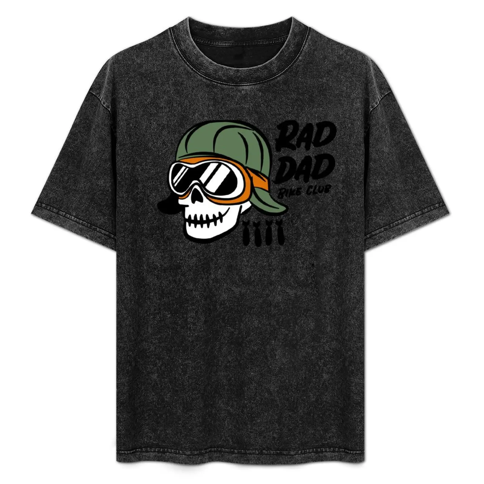 

Rad Dad Bicycle Club: Cargo Pilot Skull T-Shirt black cotton t-shirt plain for man package cotton t shirts man 100% T-Shirt