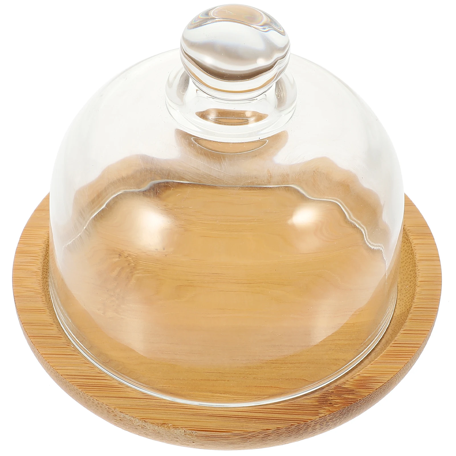 

1 set 1 Set Glass Cake Round Cake Pan Set Dome Cover With Tray Serving Plate For Birthday Wedding Party 118Characters
