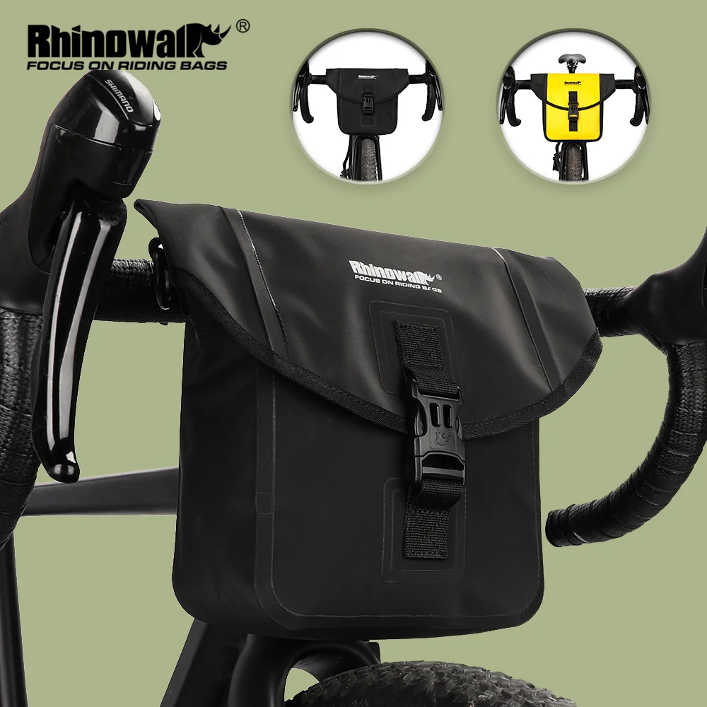 Rhinowalk Bicycle Bag Waterproof Cycling Front Storage Bag Portable Bike Handlebar Pack Multifunctional Outdoor Riding Backpack