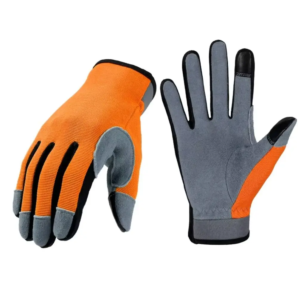 Touchscreen Gloves Gardening Gloves Wear-resisting Non-slip Winter Thermal Gloves Breathable Deerskin Outdoor Work Gloves Worker