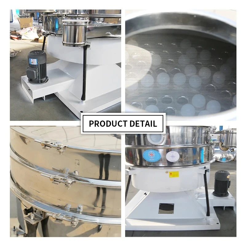 Screen round vibrator sieve salt sieve powdered sugar sieve drum vibrating screen vibrating separator