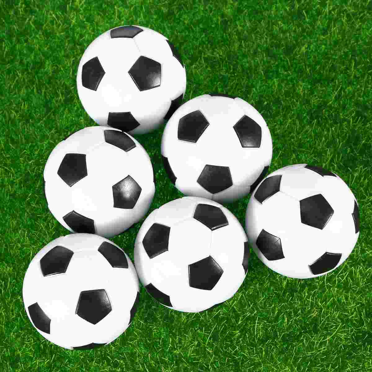 12 Pcs Balls Soccer 32mm Tables 10 Foosball Black and White Football Machine Equipment Bike Baby