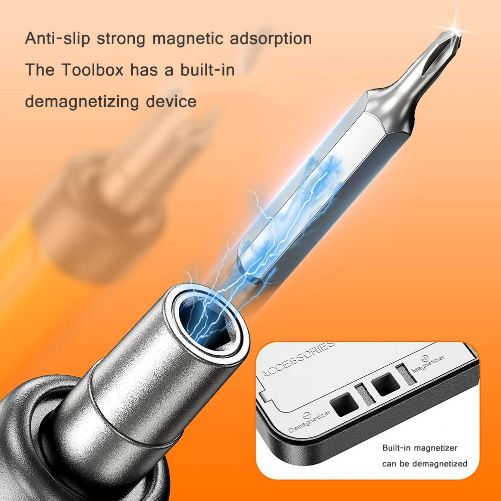 Precision Electric Screwdriver Set Rechargeable Wireless Mini Power Tool Kit Small Bits for Mobile Cell Computer Repair CRV