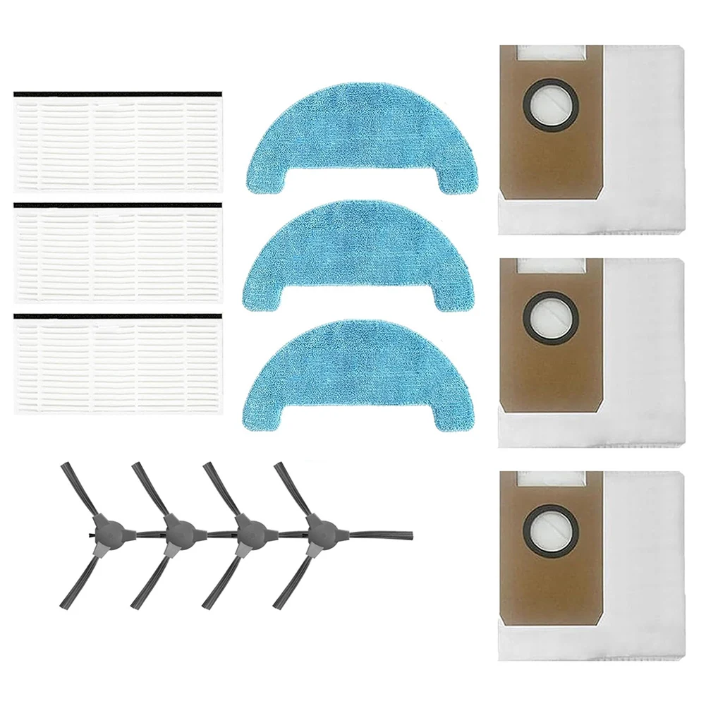 

Replacement Parts Kit For Loorow AT800 3-in-1 Robot Vacuum Household Cleaning Tools Accessories Cleaning Brushes