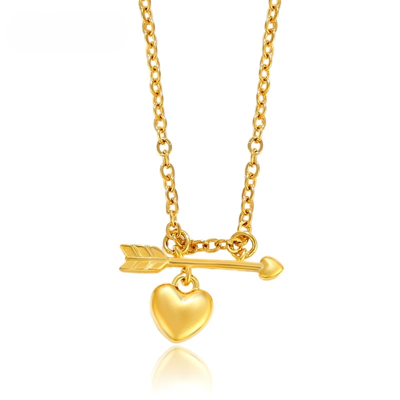 

Dawn's Jewel Cupid's Arrow Love necklace women's Japanese and Korean simple niche design sense collar bone chain jewelry