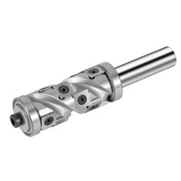 12.7mm Shank Spiral Flush Trim Router Bit Top and Bottom Double Bearings Pattern Template Router Bit 12mm Inserts