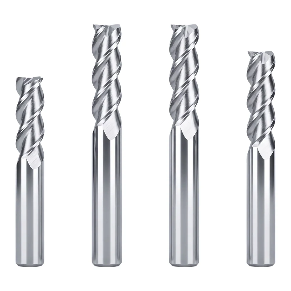 

1pc Three-blade 60-degree End Mill Spiral Flute Milling Tool For Aluminum Alloy Cutting Metalworking Tools Accessories