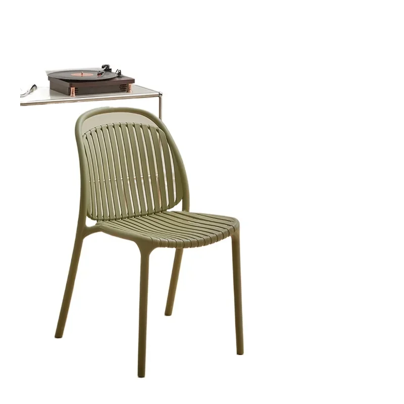 

Simple restaurant chairs, Nordic modern plastic dining chairs, outdoor commercial restaurant dining, courtyard balcony