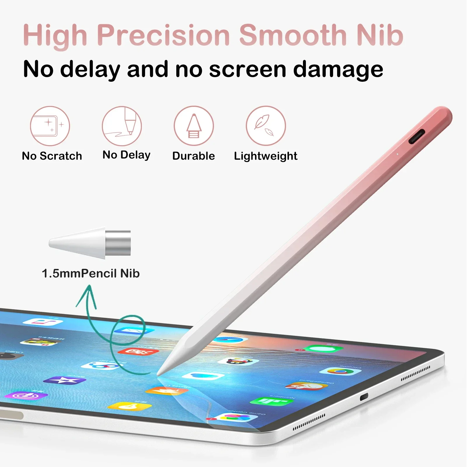 Universal Gradient Stylus Pen For iPad Huawei Samsung Tablet Touch Screens Stylus Pencil Compatible For Android and iOS Phones