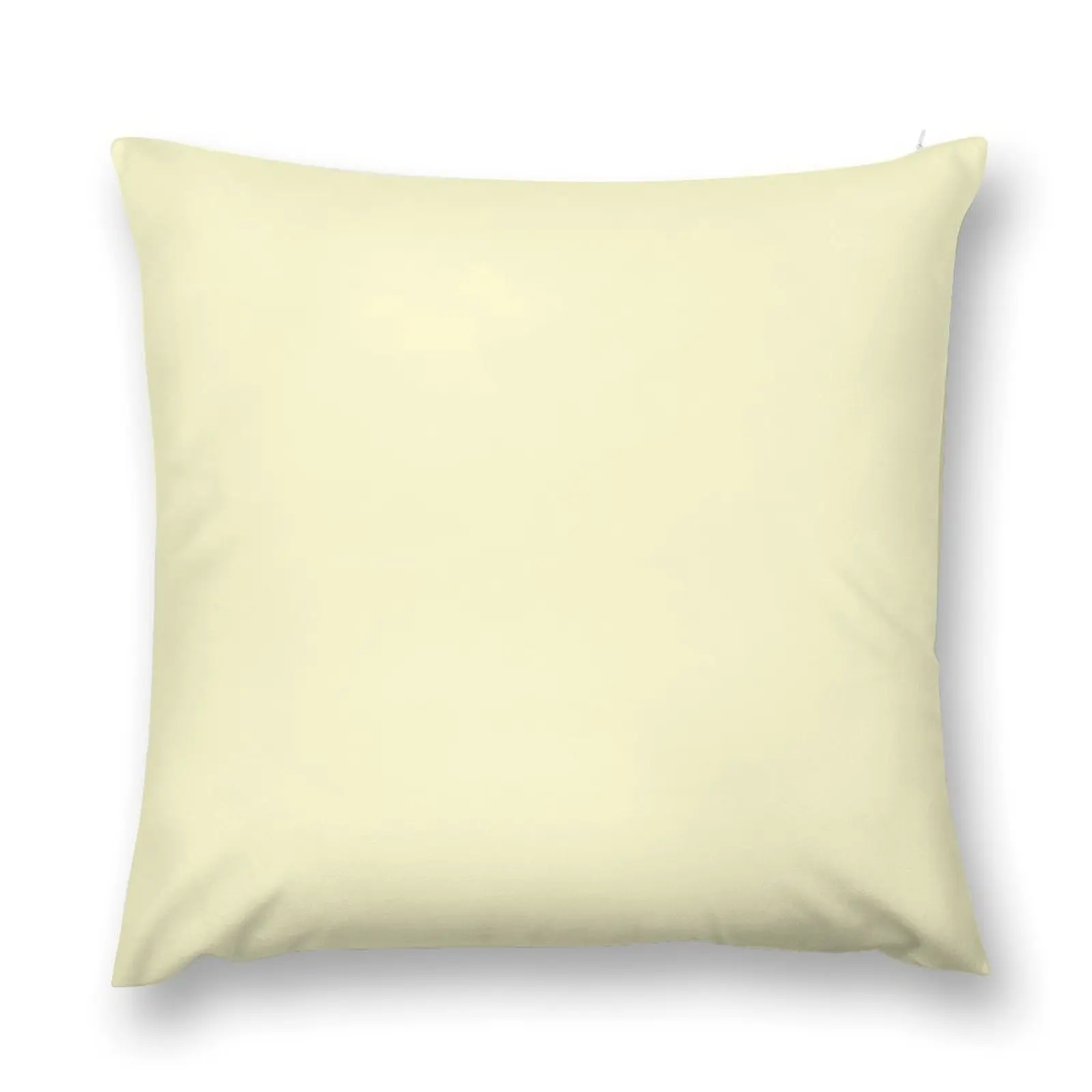 

Pastel Lemon Yellow Pale Soft Meringue Yellow Solid Color Throw Pillow Christmas Pillow Cases Sofas Covers pillow