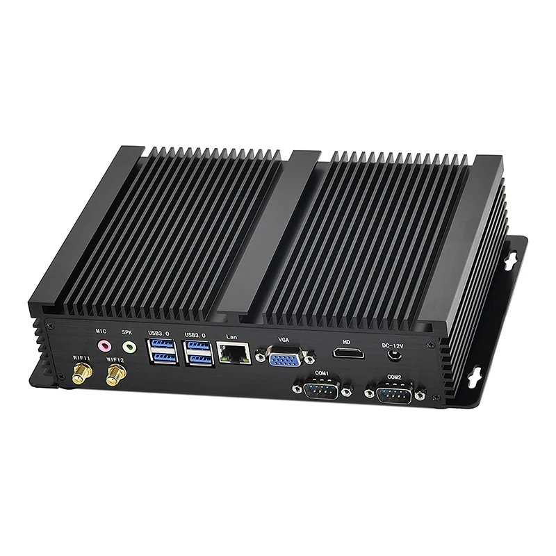 Fanless Mini PC Intel i7-1165G7 i5-1135G7 2*DDR4 M.2+MSATA+2.5''SATA 2*COM Rs232 HDMI VGA WiFi Rugged Industrial Computer