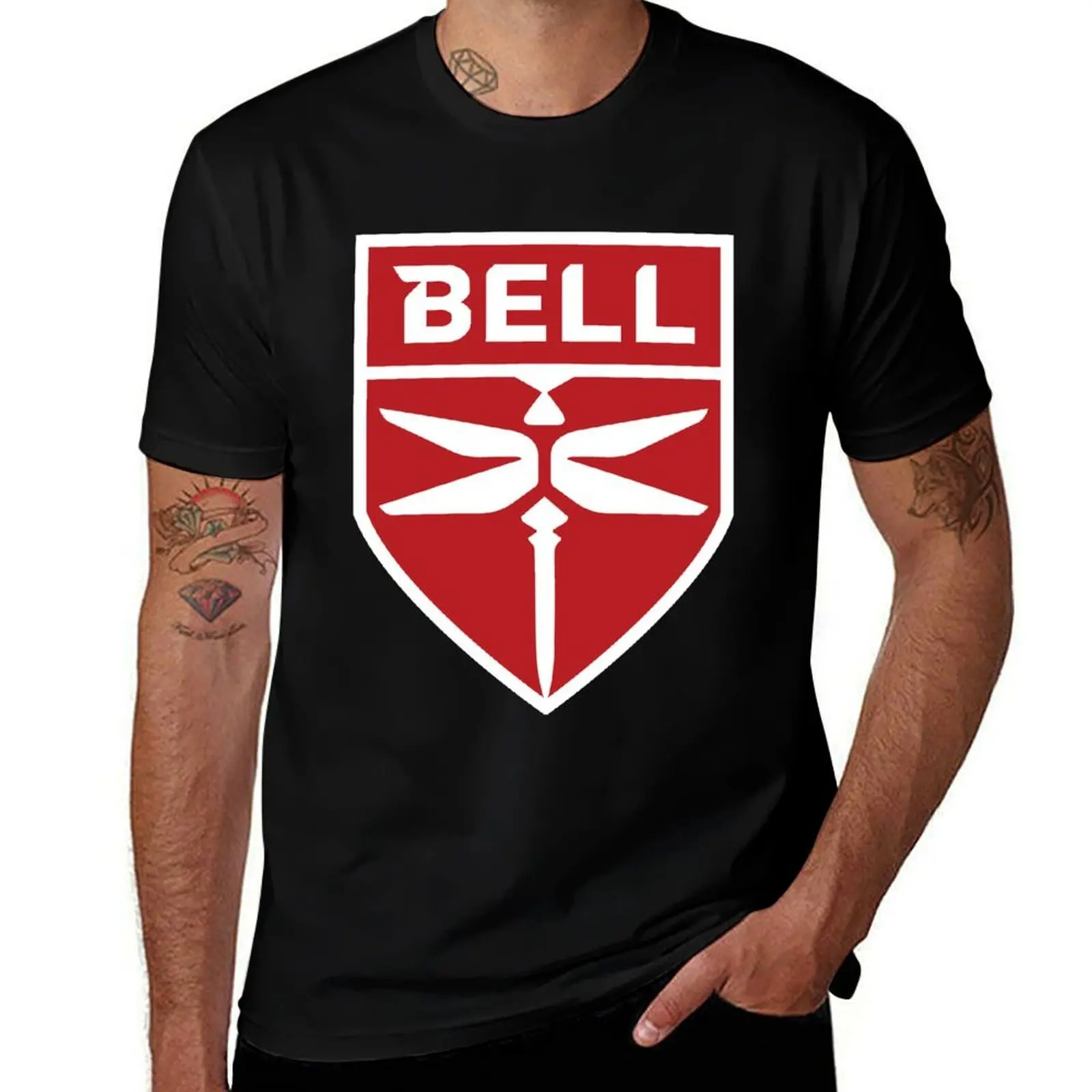 

Helicopter, Aeronautics Bell Aviation, T-Shirt Simple Solid Color Crew Neck Tee