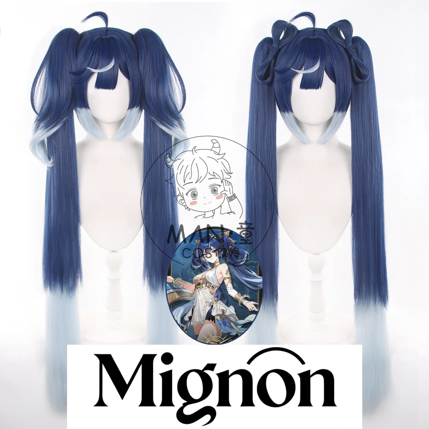 

Wuthering Waves Yuhao Косплей Парик Daoxiangcun Collab Тигр Зажим Хвост Двухцветный Градиент Хэллоуин