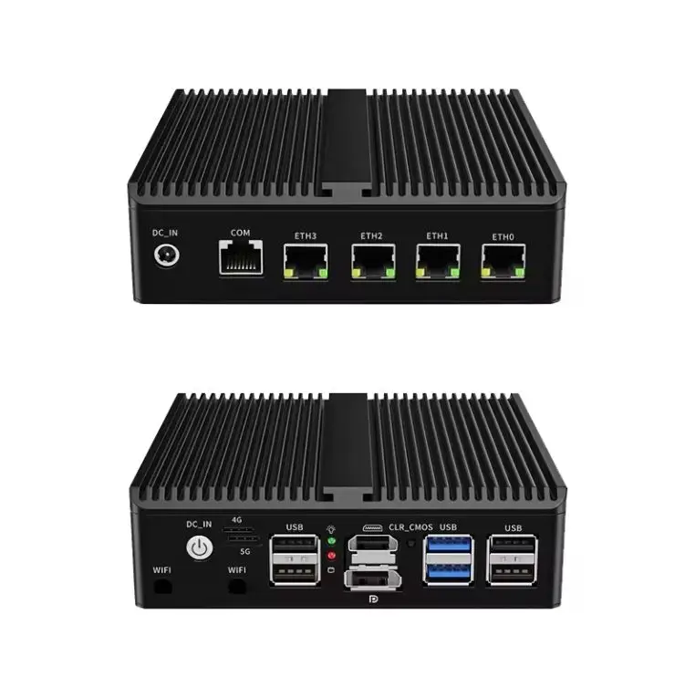 小型PC Celeron N4500 8GB 256GB wajun TDP6W Intel Celeron J6412 Mini PC 16GB 256GB NVMe