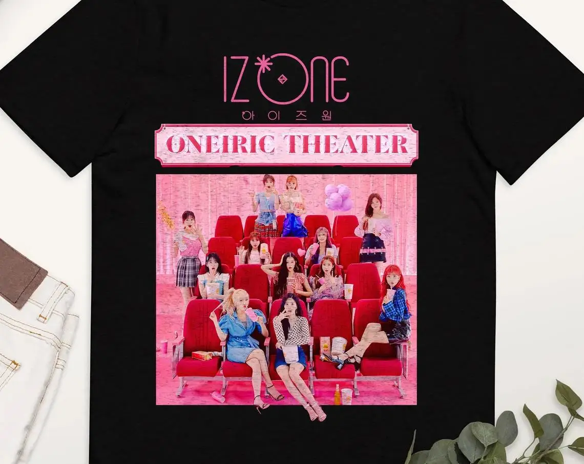 Retro Izone Official Shirt Izone Vintage Shirt Izone Girl Group Shirt Kpop Fashion Shirt Gift For WIZONE Fandoms Friends Family