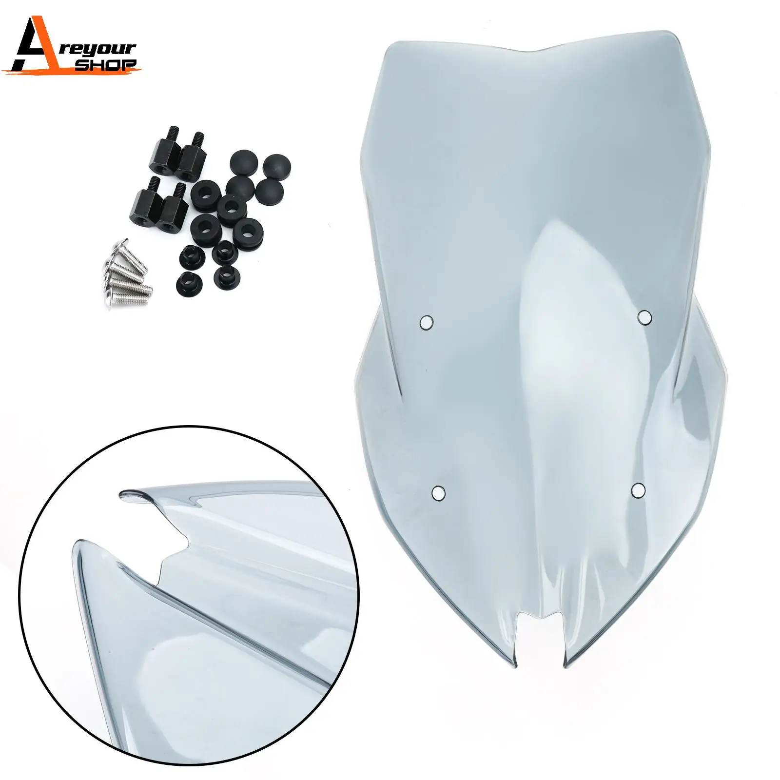 Areyourshop for BMW F900XR 2020 2021 ABS Plastic Motorcycle Windshield WindScreen Motorcycle Accessories Parts