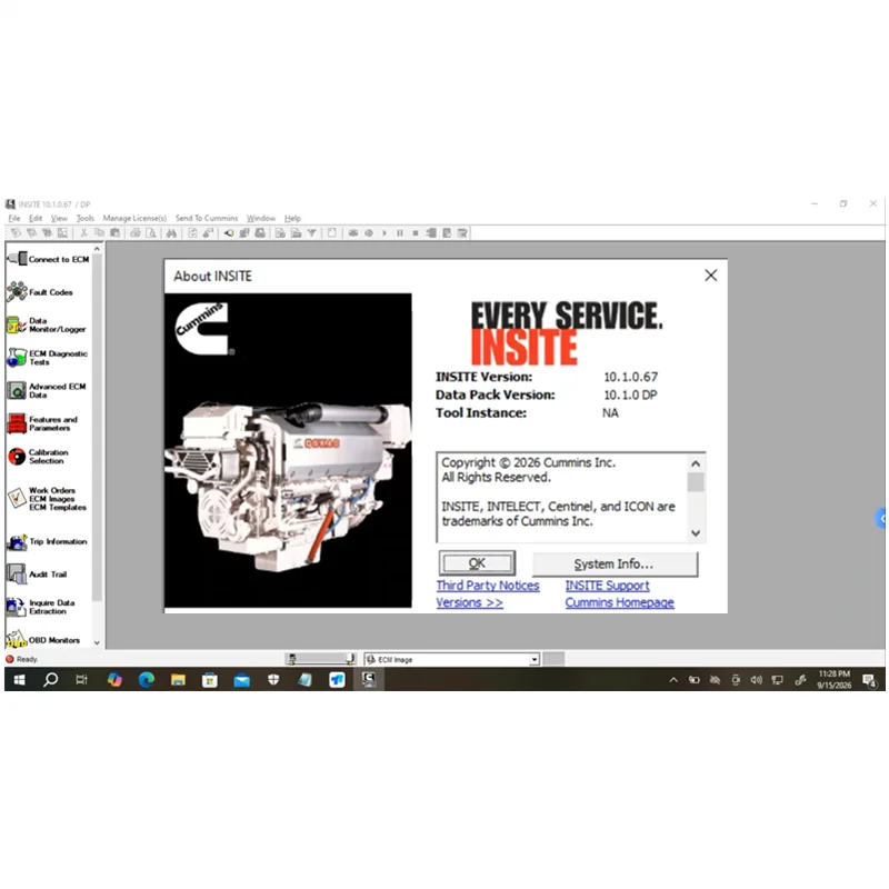 Cummins Insite 10.1.0.67 Pro 2026 version ECM Programming Engine Diagnostic software+Calterm 5.16 +InPower Pro V16.0 install hel