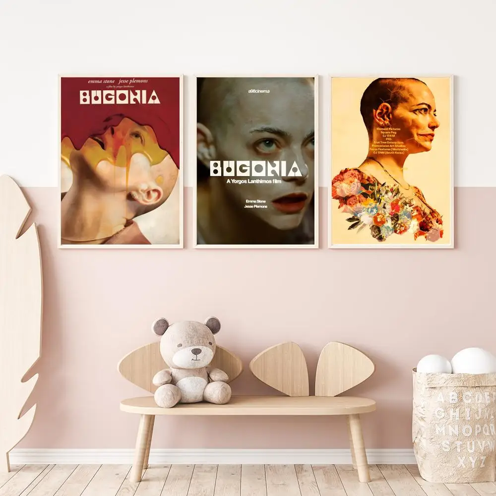 ملصق فيلم Bugonia متعدد الاستخدامات عالي الدقة مقاوم للماء لتزيين الحائط ذاتي اللصق لأي مساحة هدية مثالية