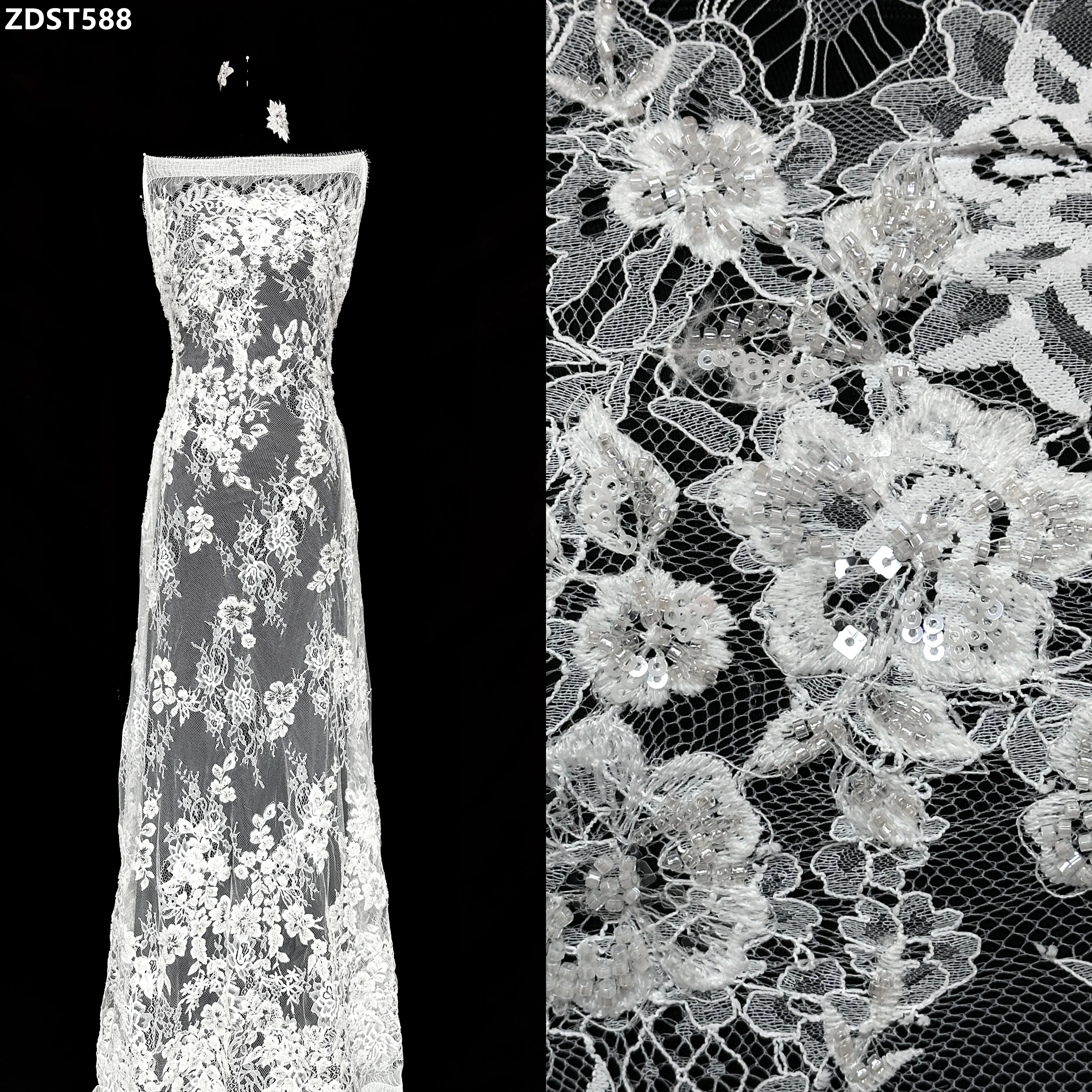 

Белое свадебное платье из тюля и кружева с пайетками, расшитое бисером, плотная сетчатая ткань ручной работы со стразами для подружек невесты