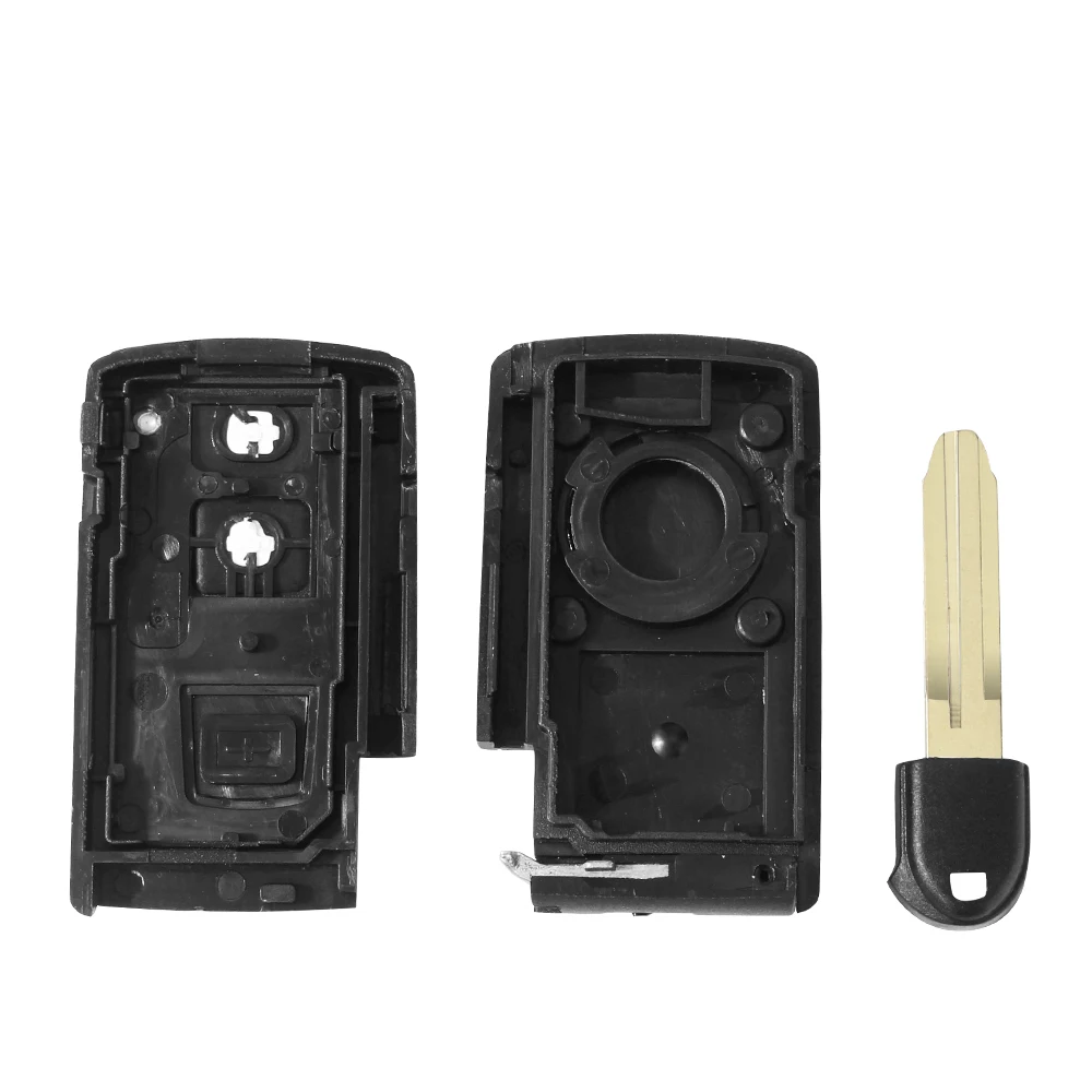 KEYYOU 2 BUTTON REMOTE KEY CASE FOR TOYOTA PRIUS COROLLA VERSO TOY43 BLADE