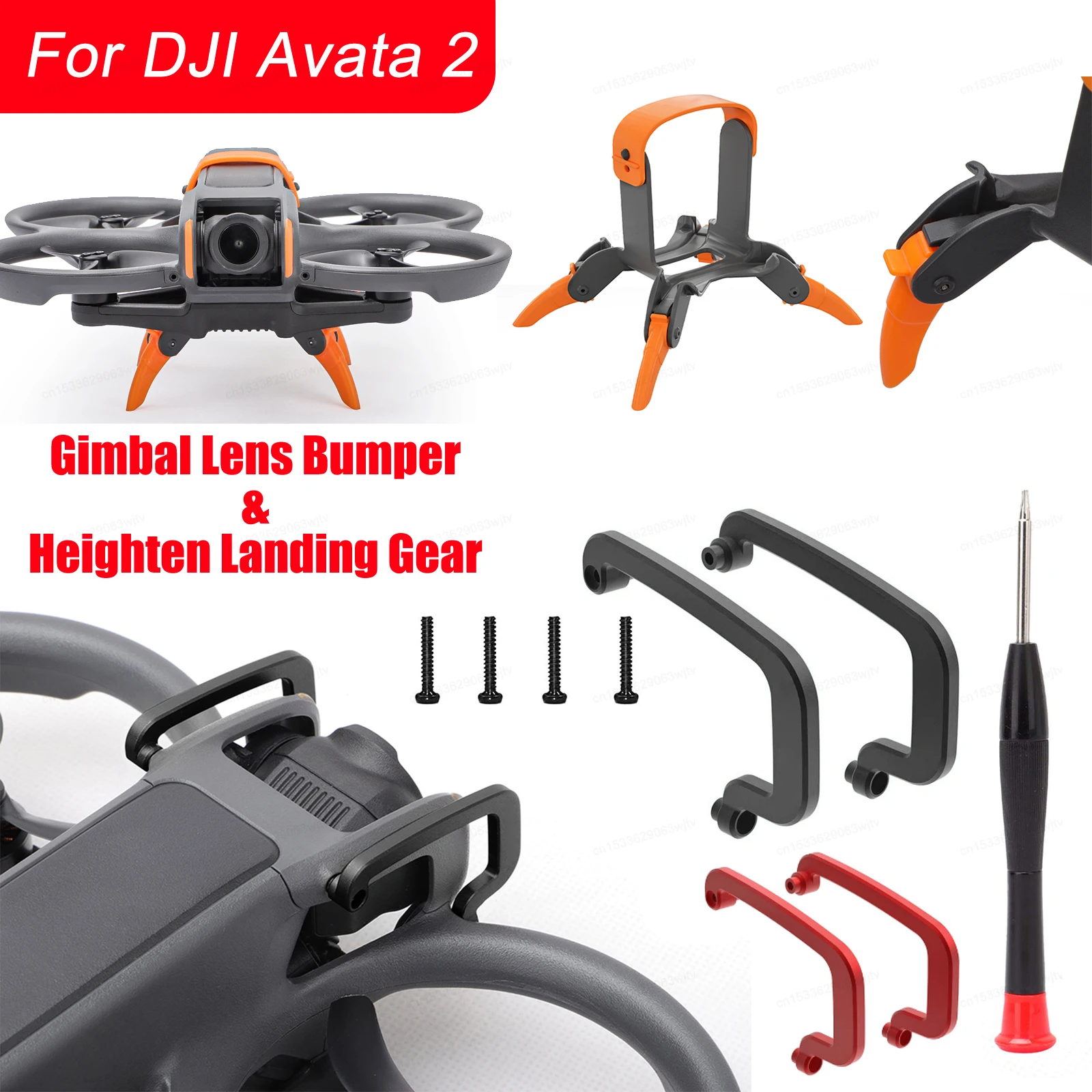 Protecteur d'objectif de caméra pour DJI AvMi2, pare-chocs, cardan en alliage, garde, rehausser le