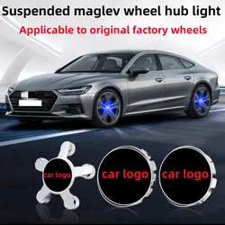 Hub light Car Floating Illumination Wheel Caps LED Light Center Cover Lighting Cap For Audi A3 A4 A5 A6 A7 A8 S4 S6 Q2 Q3 Q5 Q7