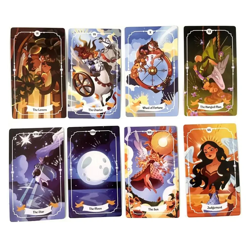 78pcs Witchy Magic Tarot Oracle Cards English Edition Divination Cards Tarot Game Gift